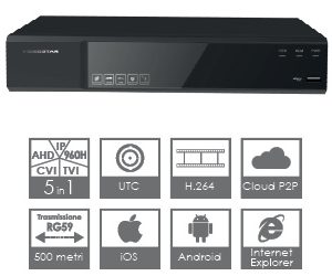 dvr 5hdvr708hl 8 canali videosorveglianza